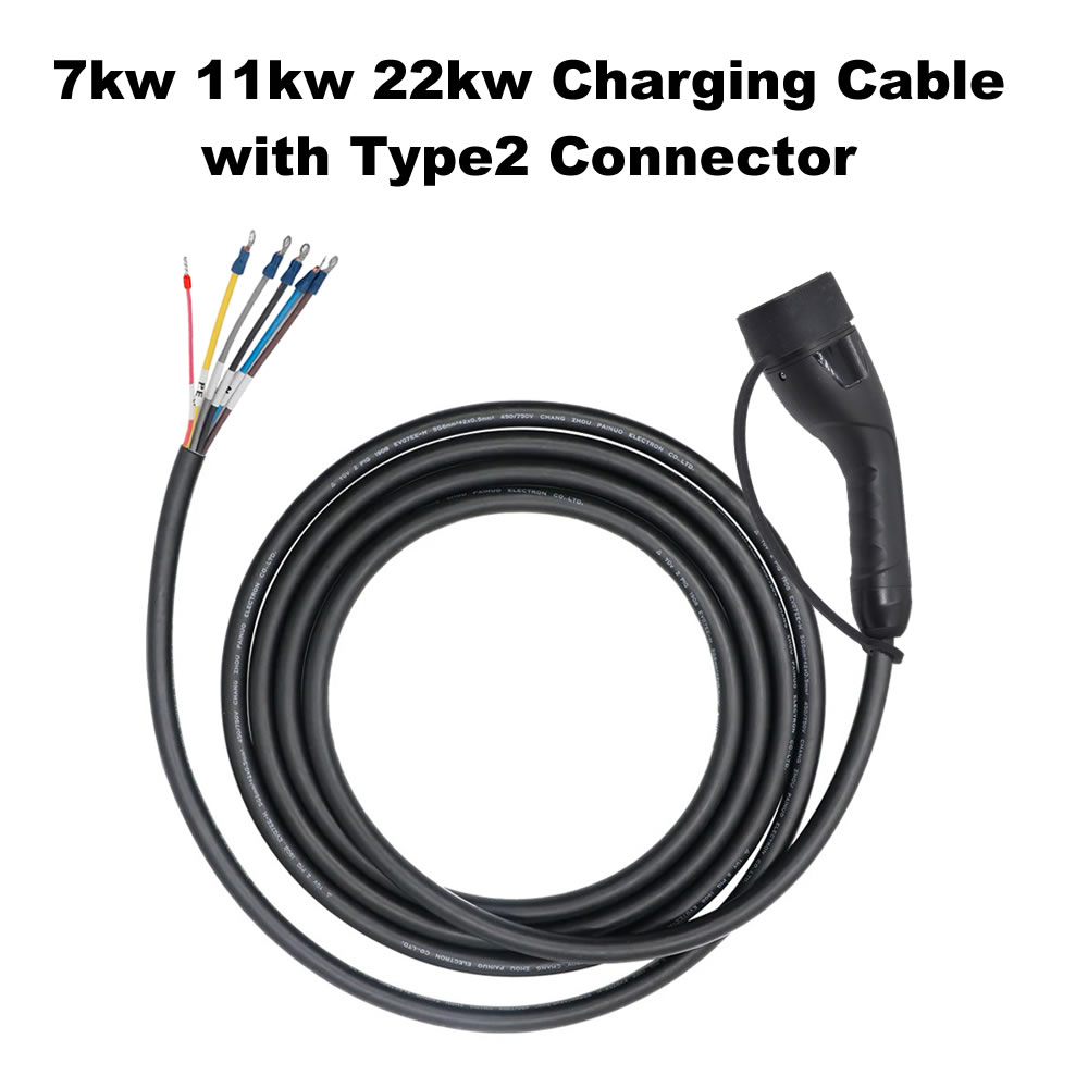 JIGU 7 кВт/11 кВт/22 кВт вилка – обзор и цена Ev Charging Cable 5M 22Kw