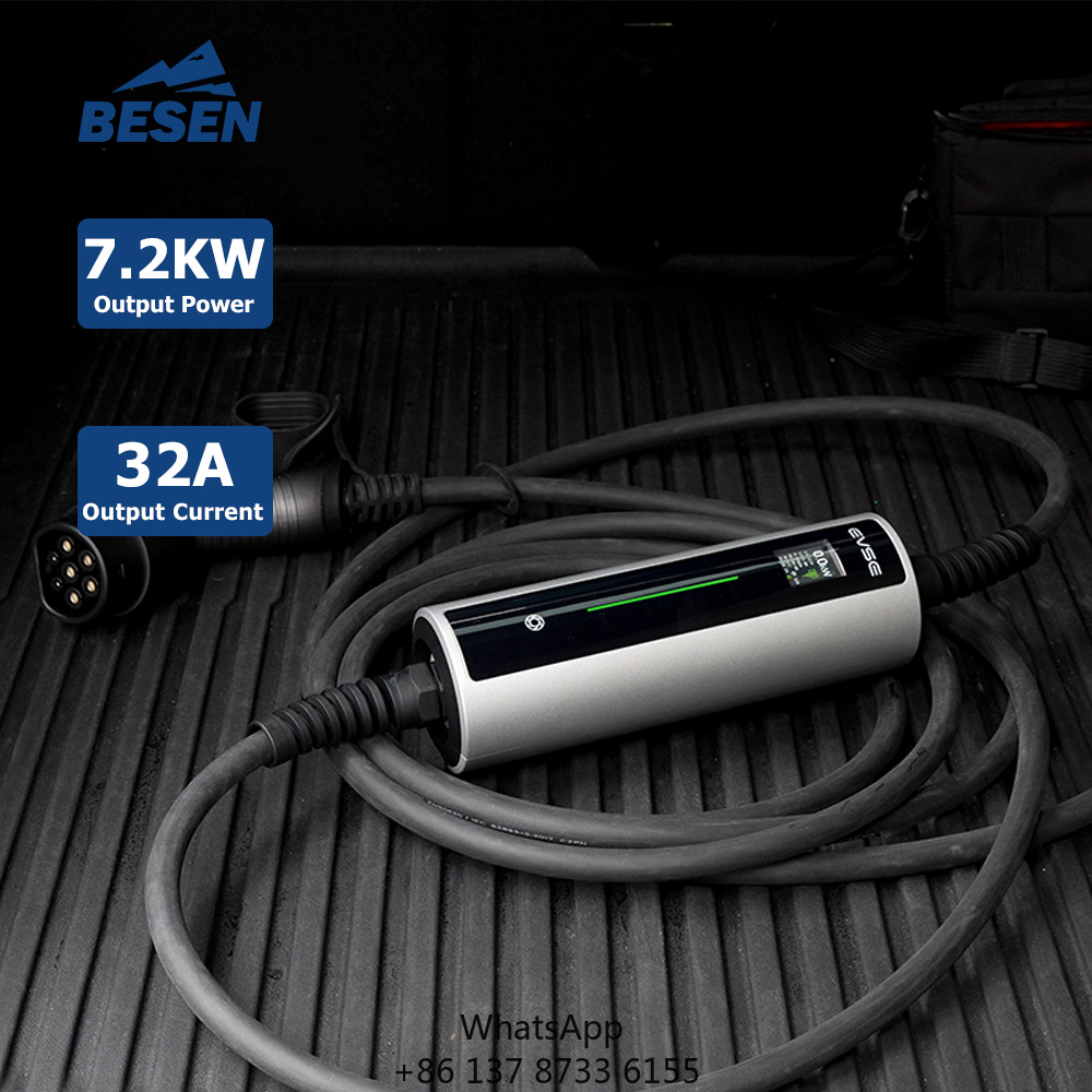 Ev Charger 7Kw Single Phase - Портативное зарядное устройство для электромобилей мощностью