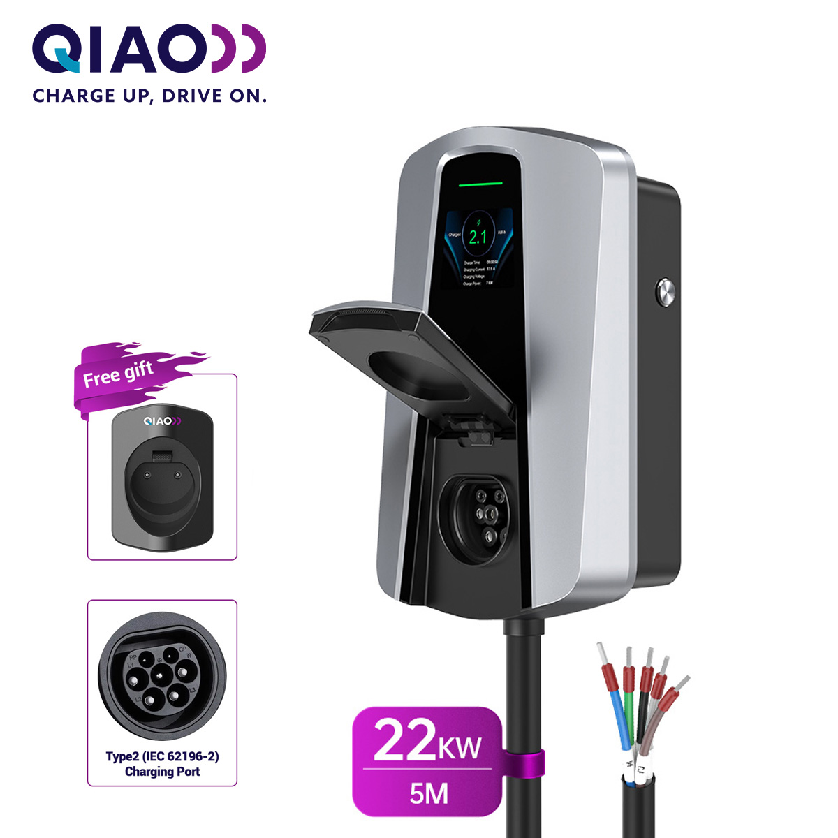 22 кВт, тип 2, домашняя зарядн – обзор и цена Ev Charger 11Kw Three Phase