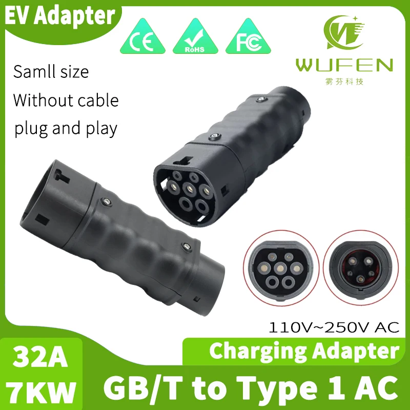 Портативный зарядный коннектор – обзор и цена Ev Charger Adapter Type 2 To Type 1