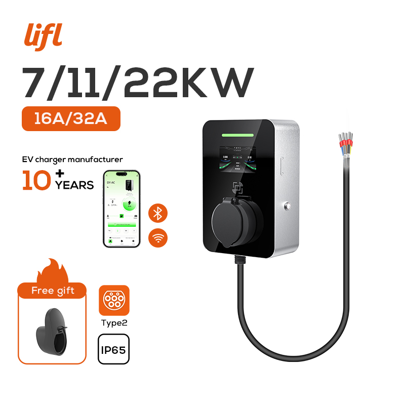 Ev Charging Socket Type 2 22Kw - Зарядная станция Lifl 7 кВт/11 кВт/22