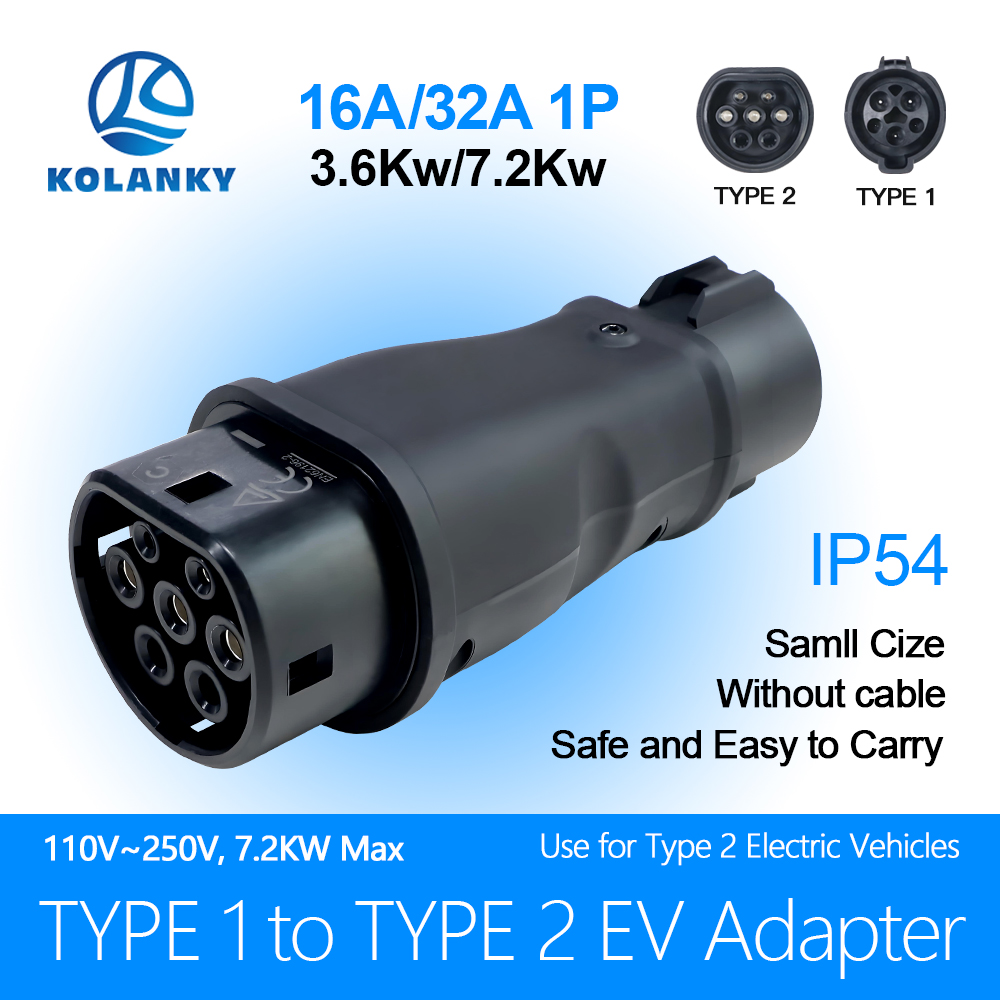 Адаптер для зарядки электромоб – обзор и цена Ev Charger Adapter Type 2 To Type 1
