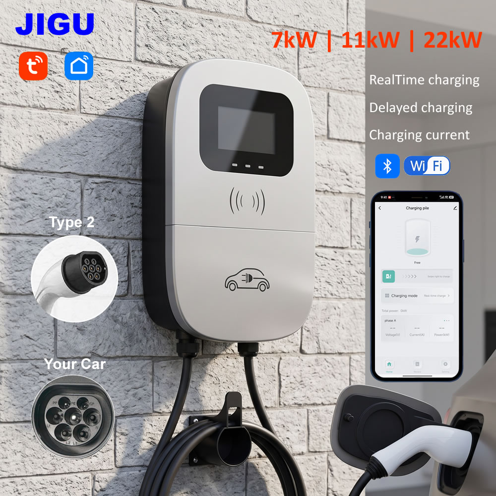 Зарядная станция JIGU Smart Li – обзор и цена Ev Charging Socket Type 2 22Kw