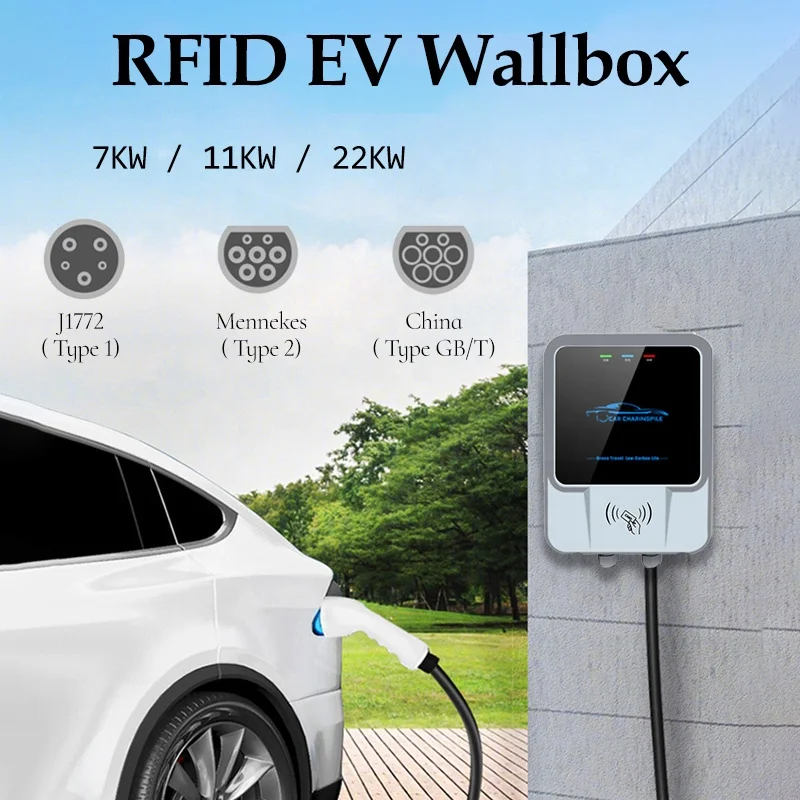 Зарядное устройство для электр – обзор и цена Ev Charger 22Kw Wallbox Type 2