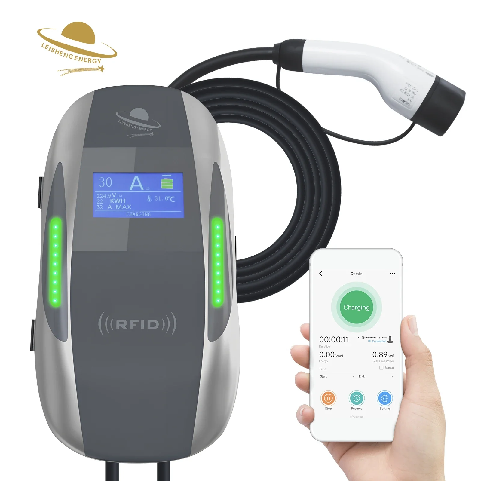 Зарядная станция для электромо – обзор и цена Evse Charging Station Rfid