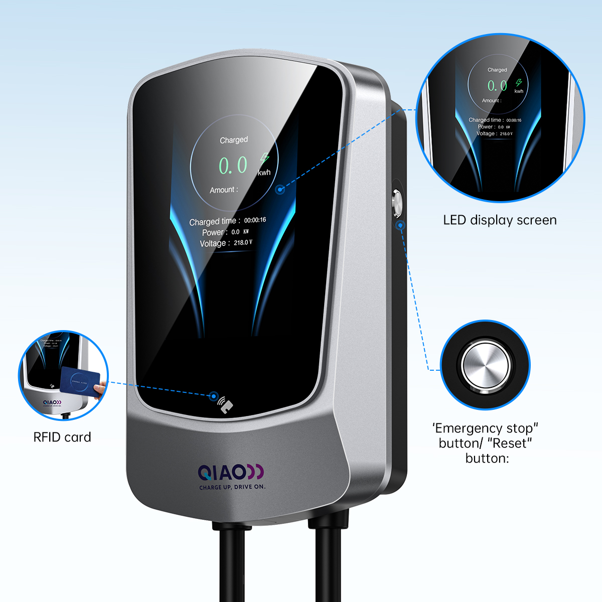 Зарядная станция для электромо – обзор и цена Ev Charger 11Kw Three Phase