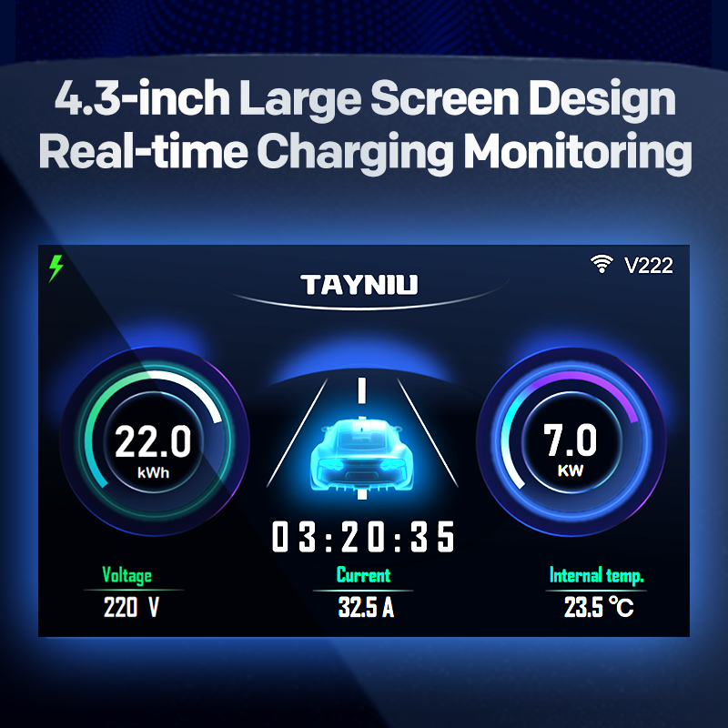 Зарядное устройство TAYNIU 7 к – обзор и цена Ev Charger 7Kw Single Phase