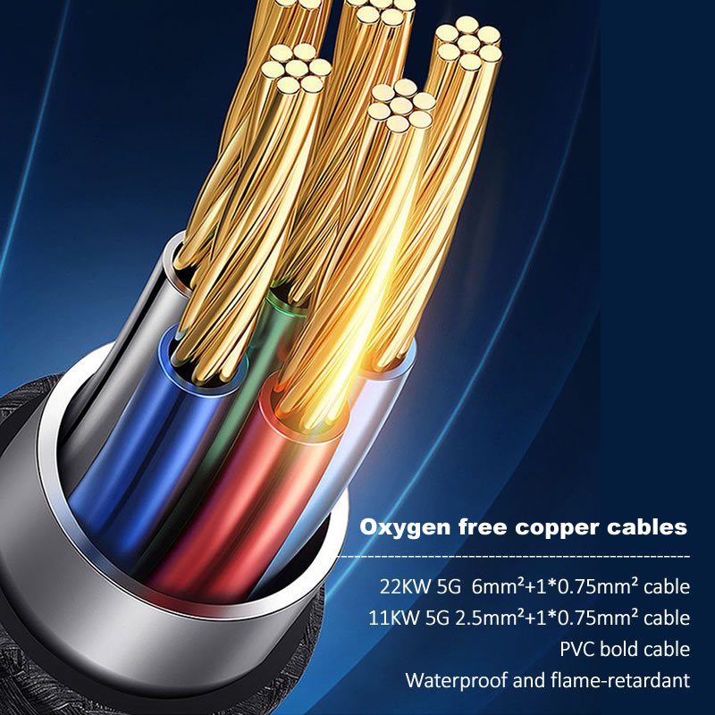 JIGU 7 кВт/11 кВт/22 кВт вилка – обзор и цена Ev Charging Cable 5M 22Kw