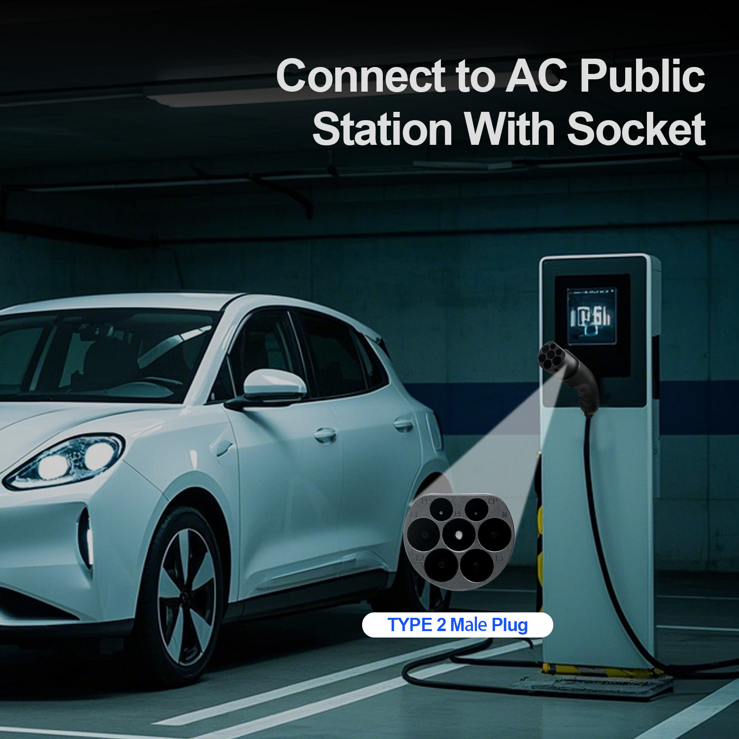 Зарядный пистолет Kolanky EV P – обзор и цена Ev Charging Cable Type 2 32A