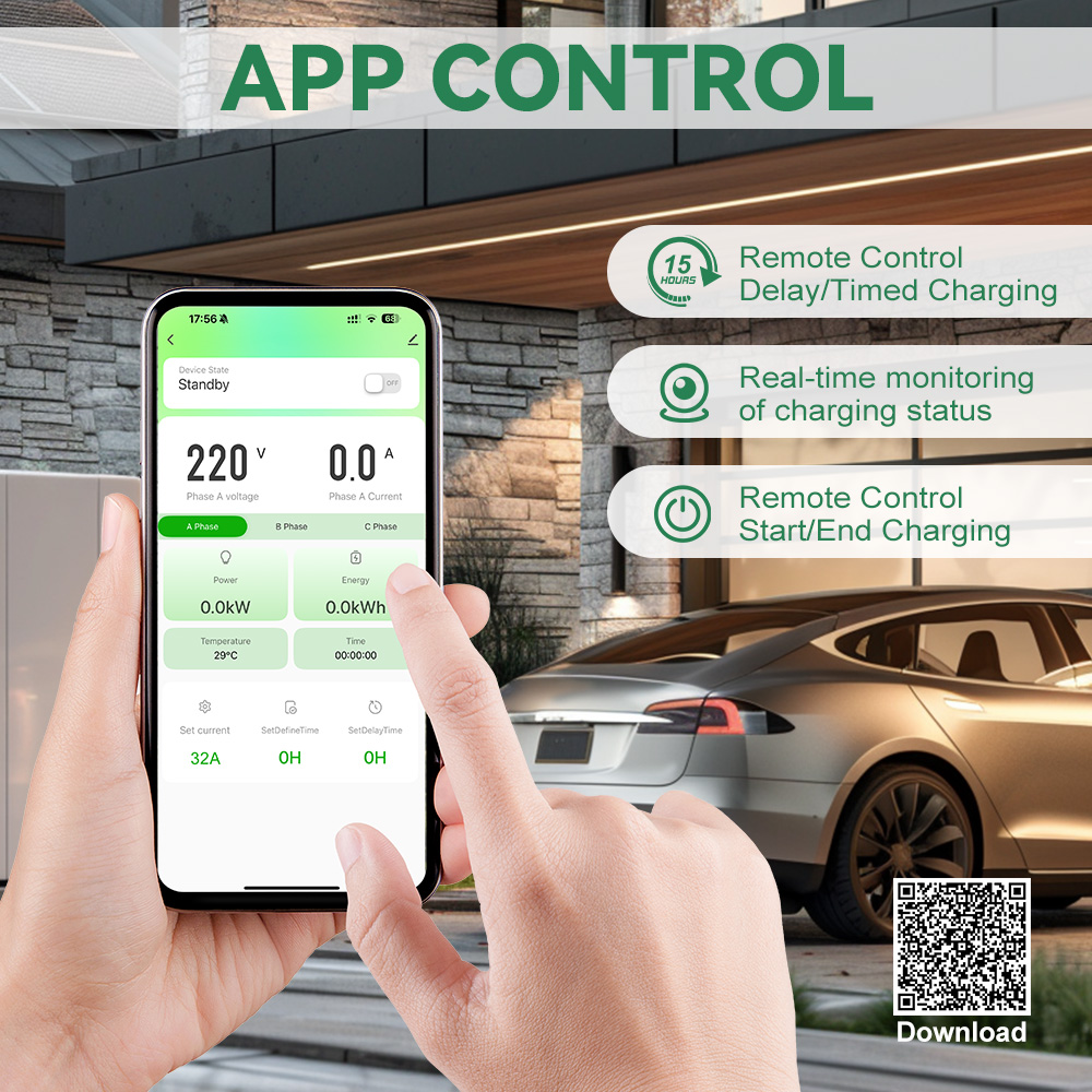 IPENGEN Type2 Зарядная станция – обзор и цена Ev Charger 22Kw Wallbox Type 2