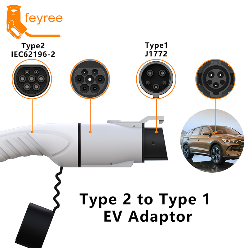 Адаптер для зарядки электромоб – обзор и цена Ev Charger Adapter Type 2 To Type 1