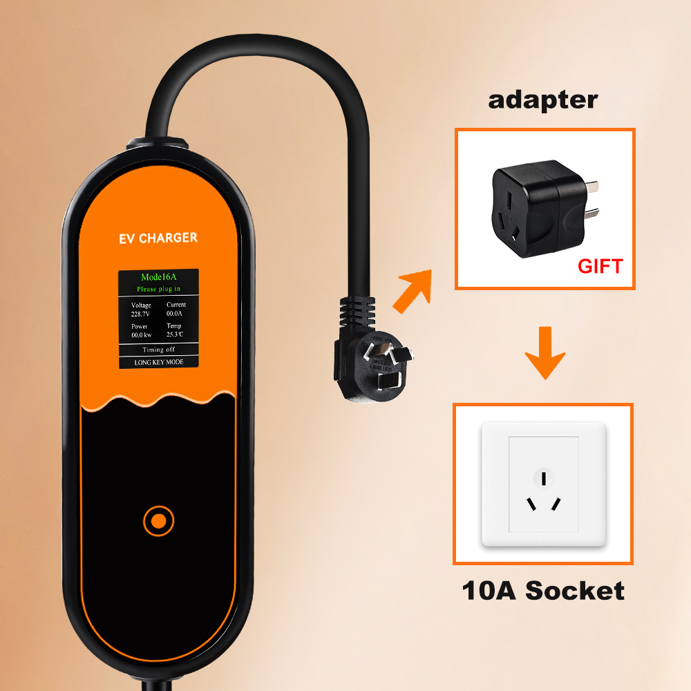 JDMEX 3,5 Вт 16A портативное з – обзор и цена Portable Ev Charger 16A Adjustable