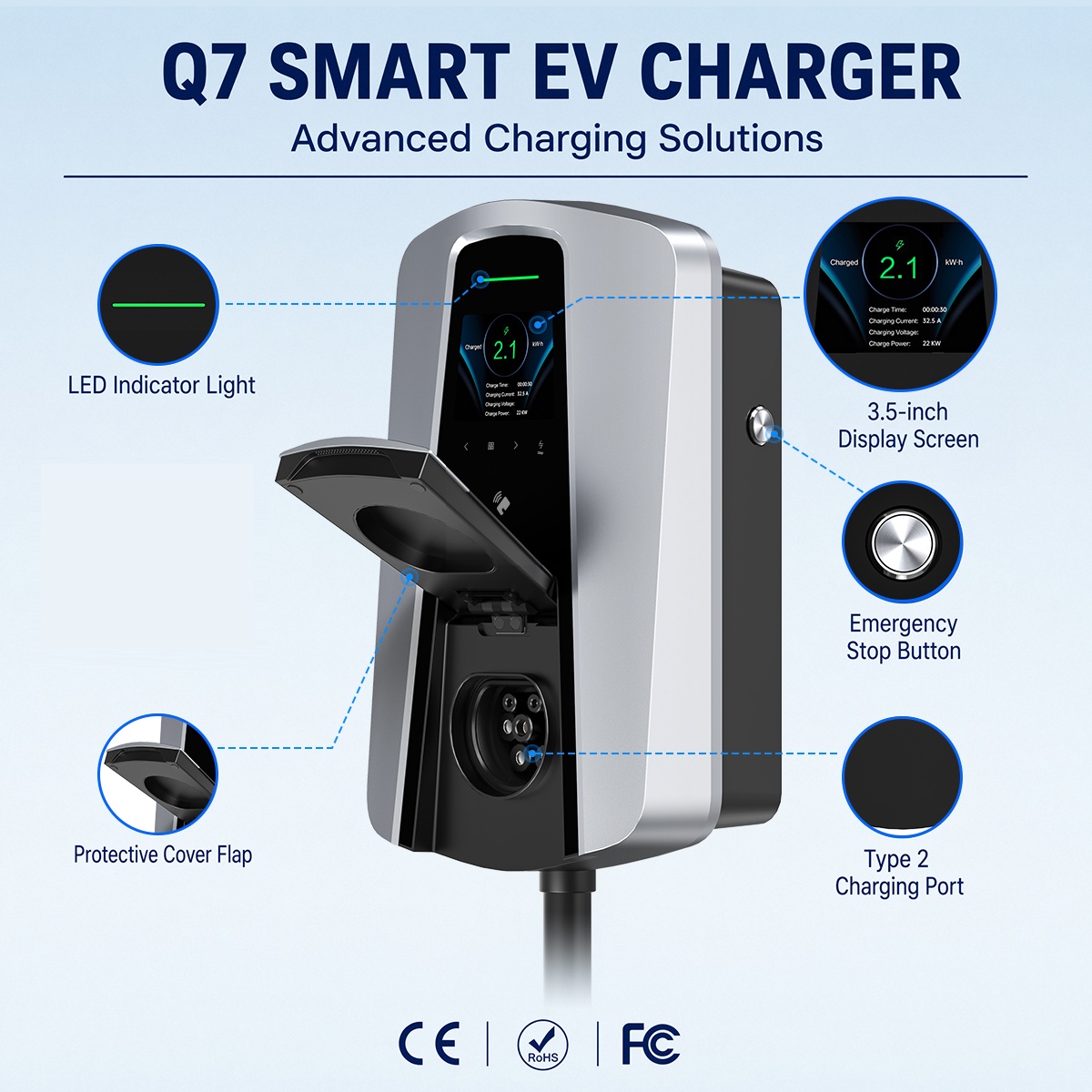 Зарядное устройство для электр – обзор и цена Ev Charger 11Kw Three Phase