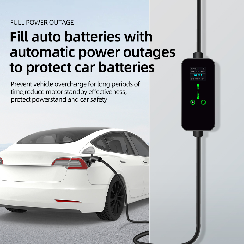 7,2 кВт, 32 А, портативное зар – обзор и цена Ev Charging Cable Type 2 32A