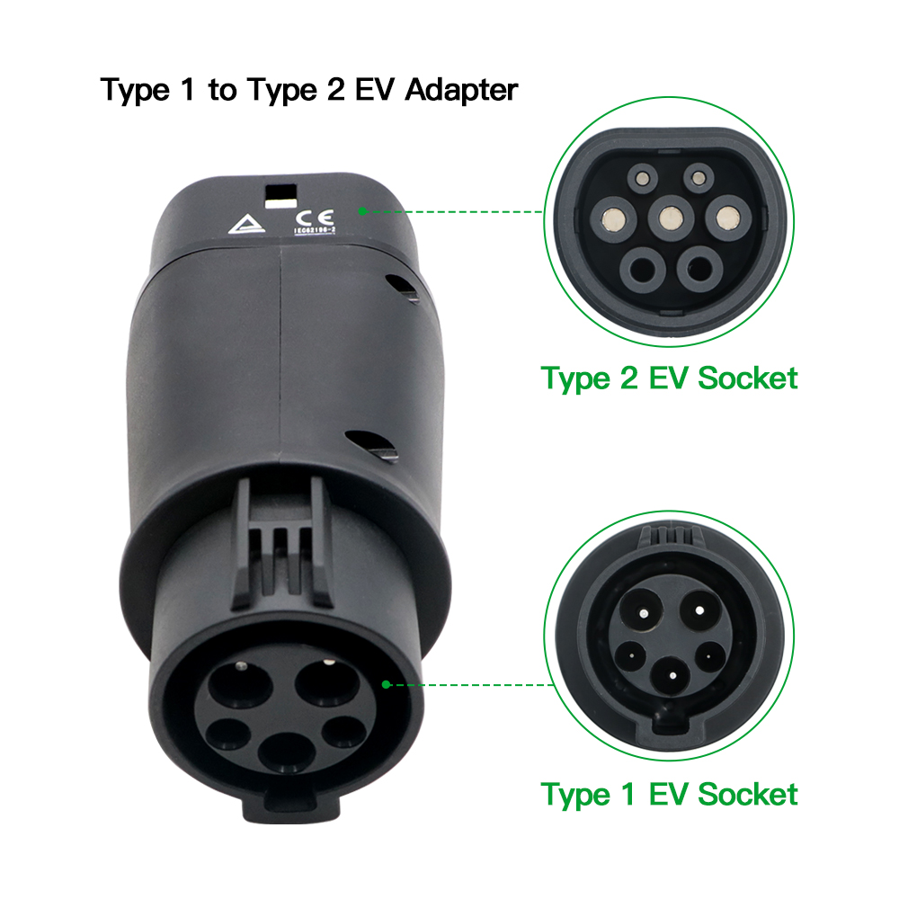 Адаптер для зарядки электромоб – обзор и цена Ev Charger Adapter Type 2 To Type 1