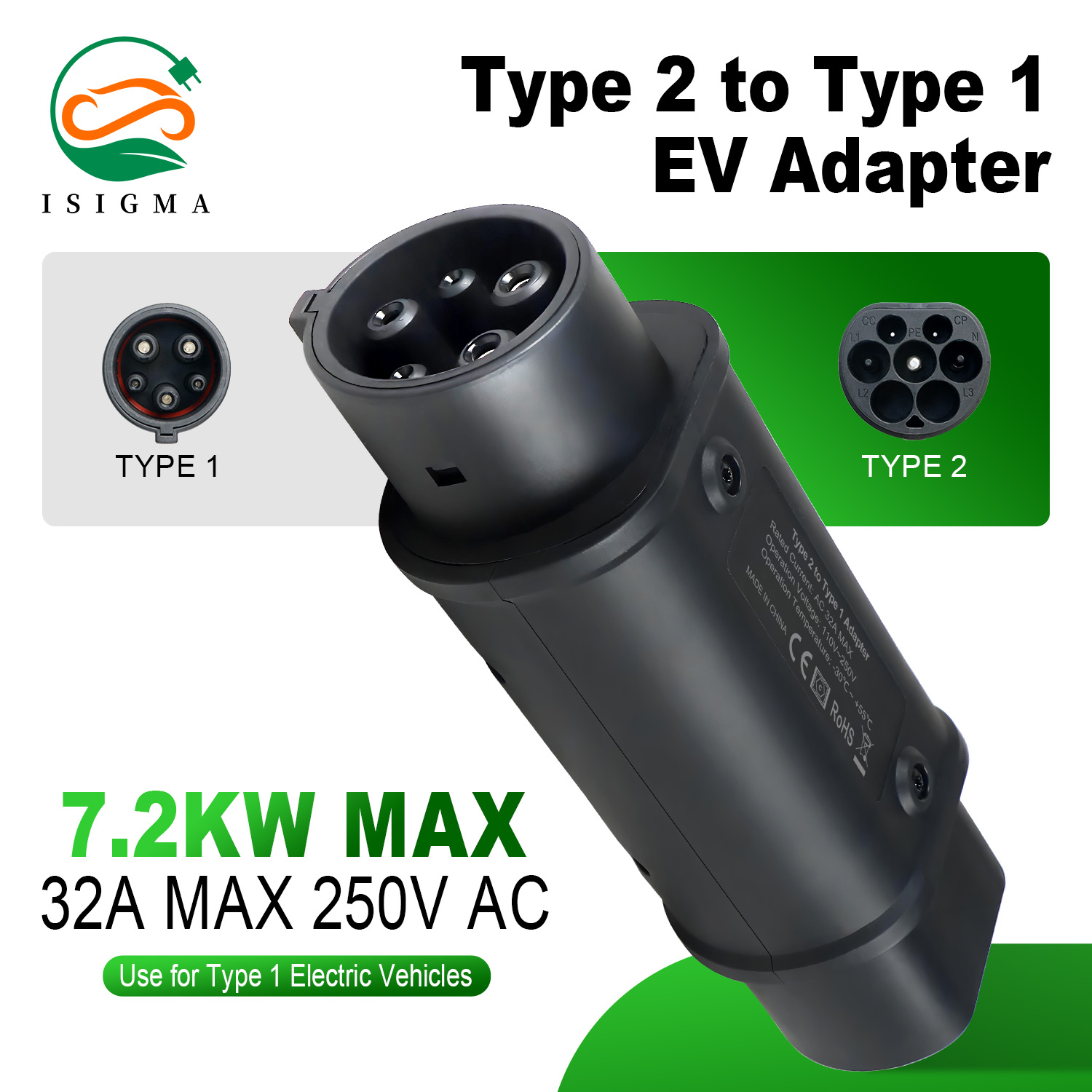 Адаптер зарядного устройства д – обзор и цена Ev Charger 7Kw Single Phase