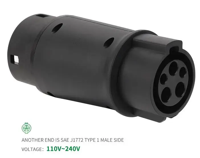 Адаптер для электромобилей 16A – обзор и цена Ev Charger Adapter Type 2 To Type 1