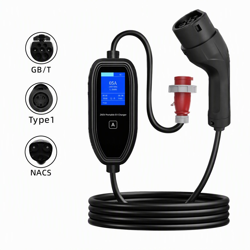 Портативное зарядное устройств – обзор и цена Portable Ev Charger 16A Adjustable