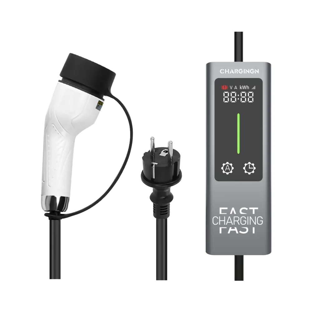 Type2 3,5 кВт 16A Портативное  – обзор и цена Portable Ev Charger 16A Adjustable