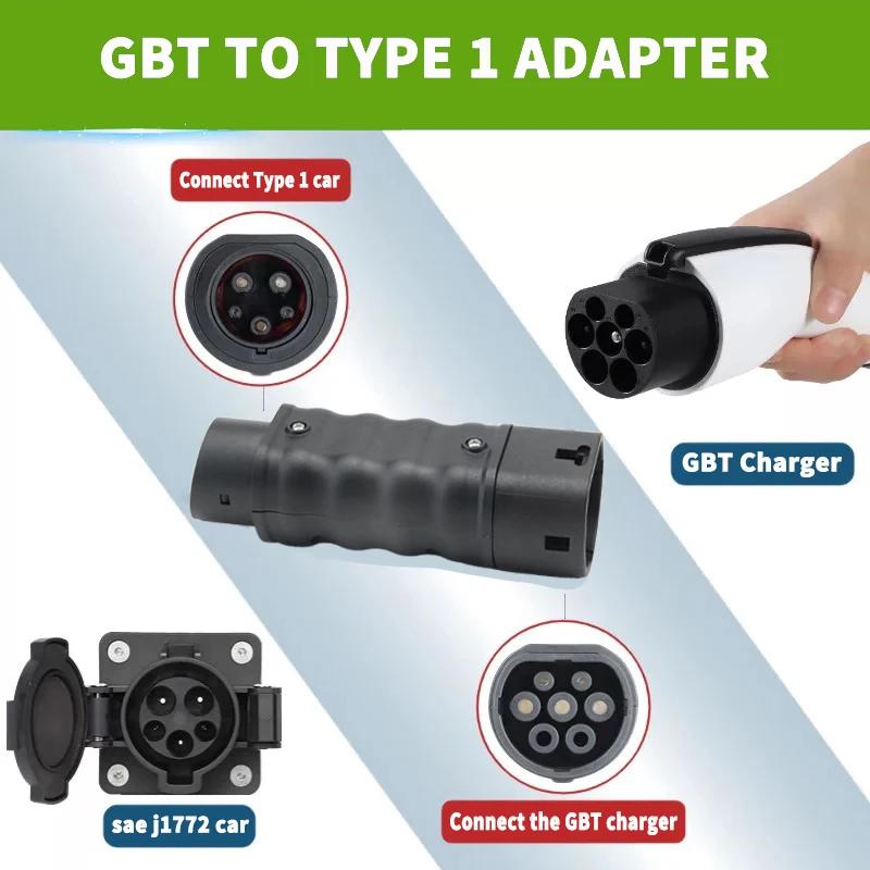 Портативный зарядный коннектор – обзор и цена Ev Charger Adapter Type 2 To Type 1