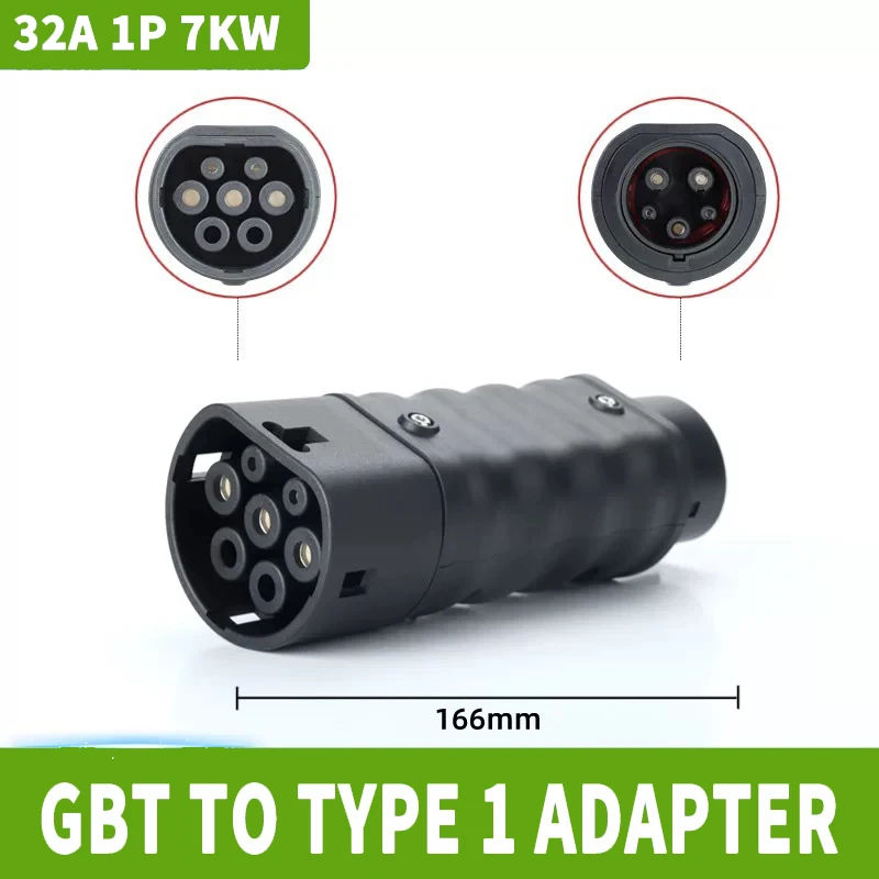 Портативный зарядный коннектор – обзор и цена Ev Charger Adapter Type 2 To Type 1
