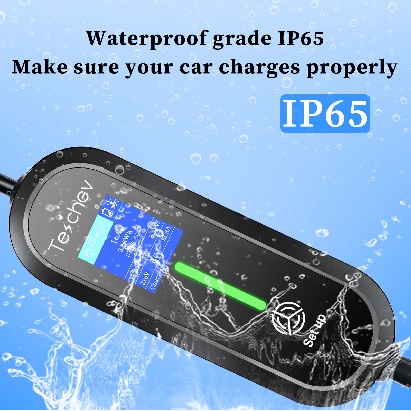 Teschev 3,5 кВт Тип 1 Тип 2 ГБ – обзор и цена Portable Ev Charger 16A Adjustable