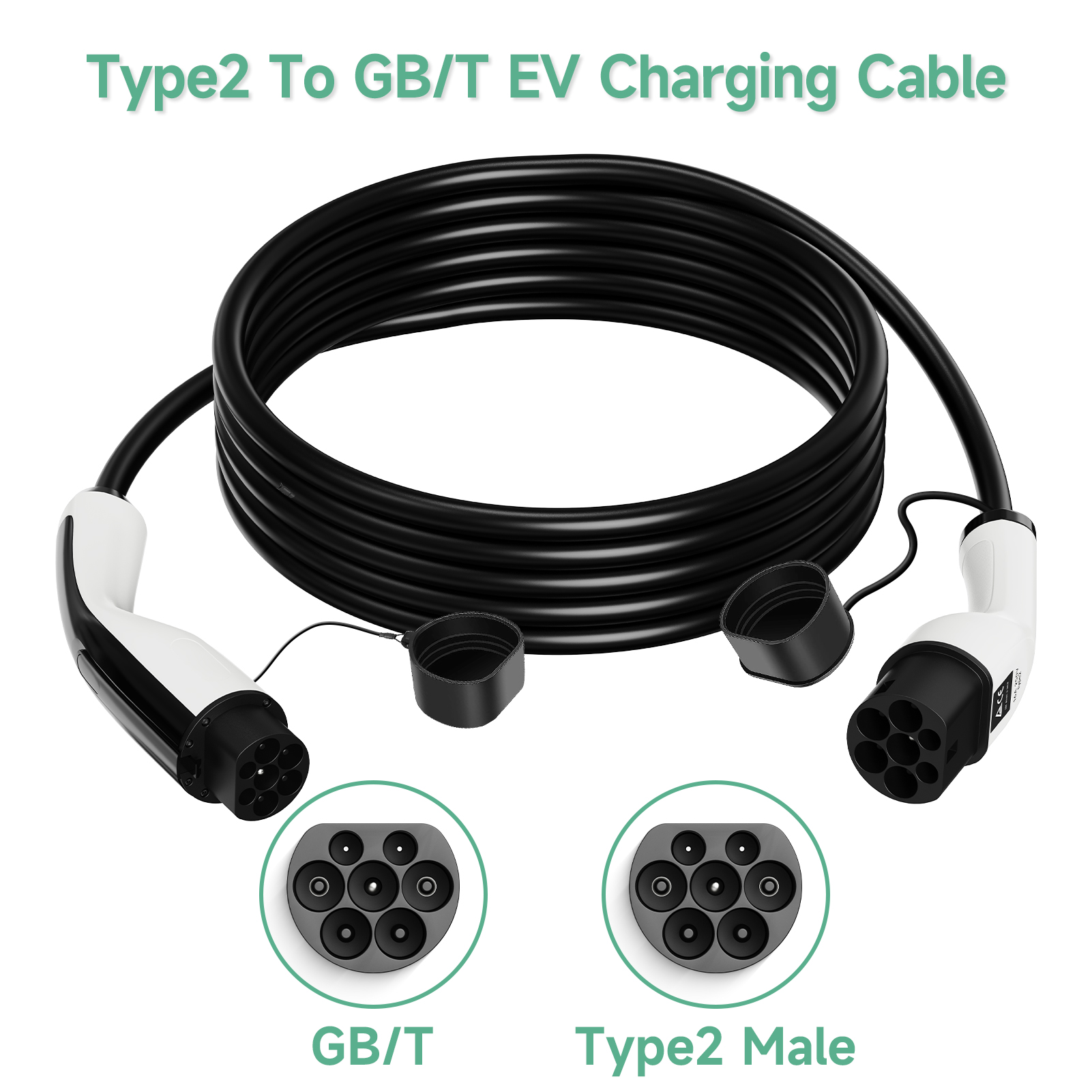 AFYEEV 22 кВт Кабель для заряд – обзор и цена Ev Charging Cable Type 2 32A