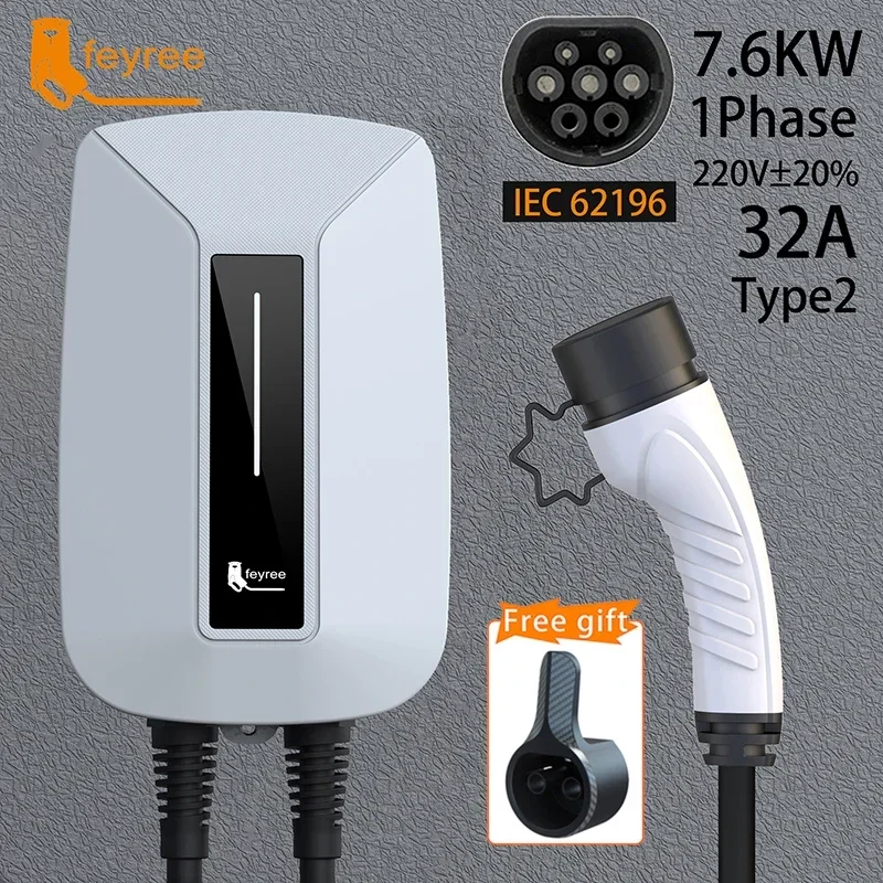 Зарядное устройство Feyree EV  – обзор и цена Ev Charger 7Kw Single Phase