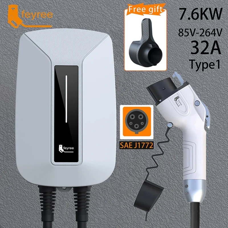 Зарядное устройство Feyree EV  – обзор и цена Ev Charger 7Kw Single Phase