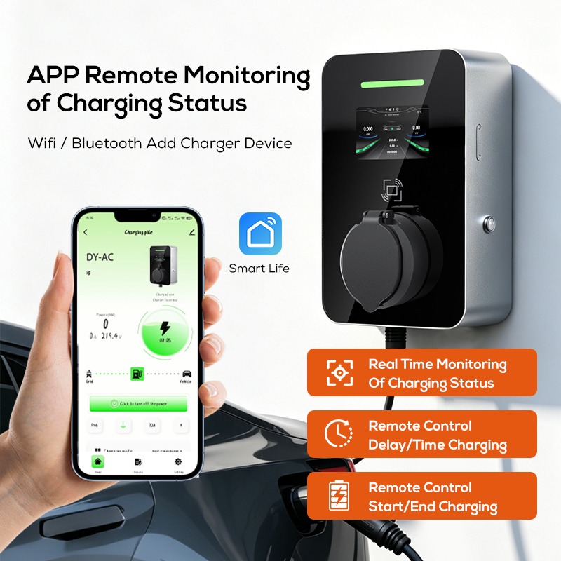 Зарядная станция Lifl 7 кВт/11 – обзор и цена Ev Charging Socket Type 2 22Kw