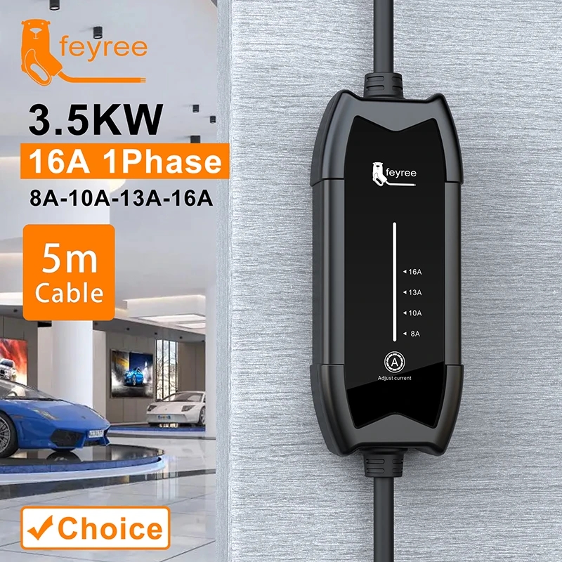 Портативное зарядное устройств – обзор и цена Portable Ev Charger 16A Adjustable