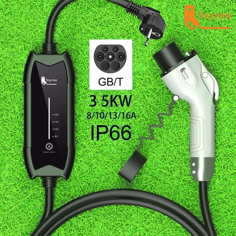Портативное зарядное устройств – обзор и цена Portable Ev Charger 16A Adjustable
