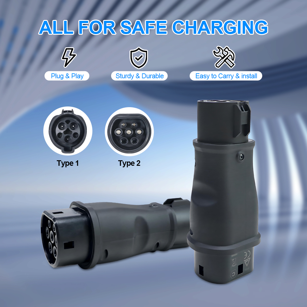 Адаптер для зарядки электромоб – обзор и цена Ev Charger Adapter Type 2 To Type 1