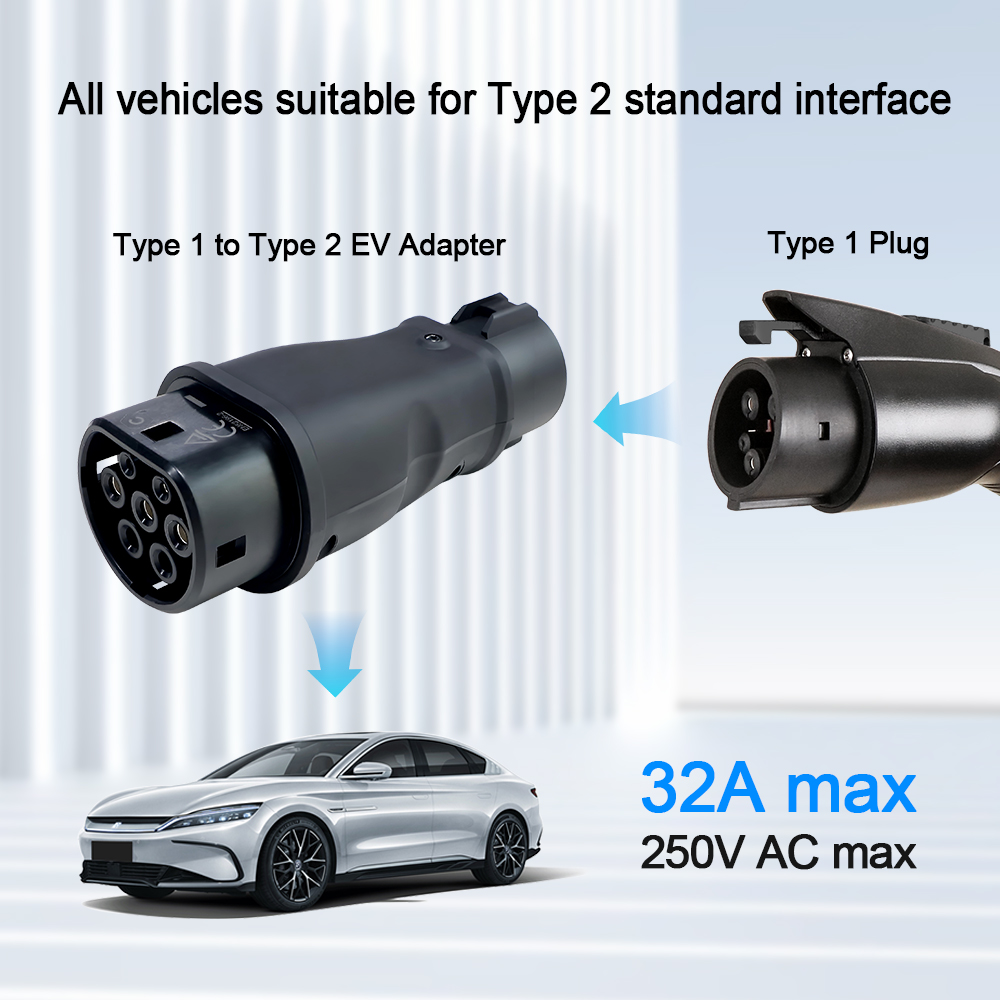 Адаптер для зарядки электромоб – обзор и цена Ev Charger Adapter Type 2 To Type 1