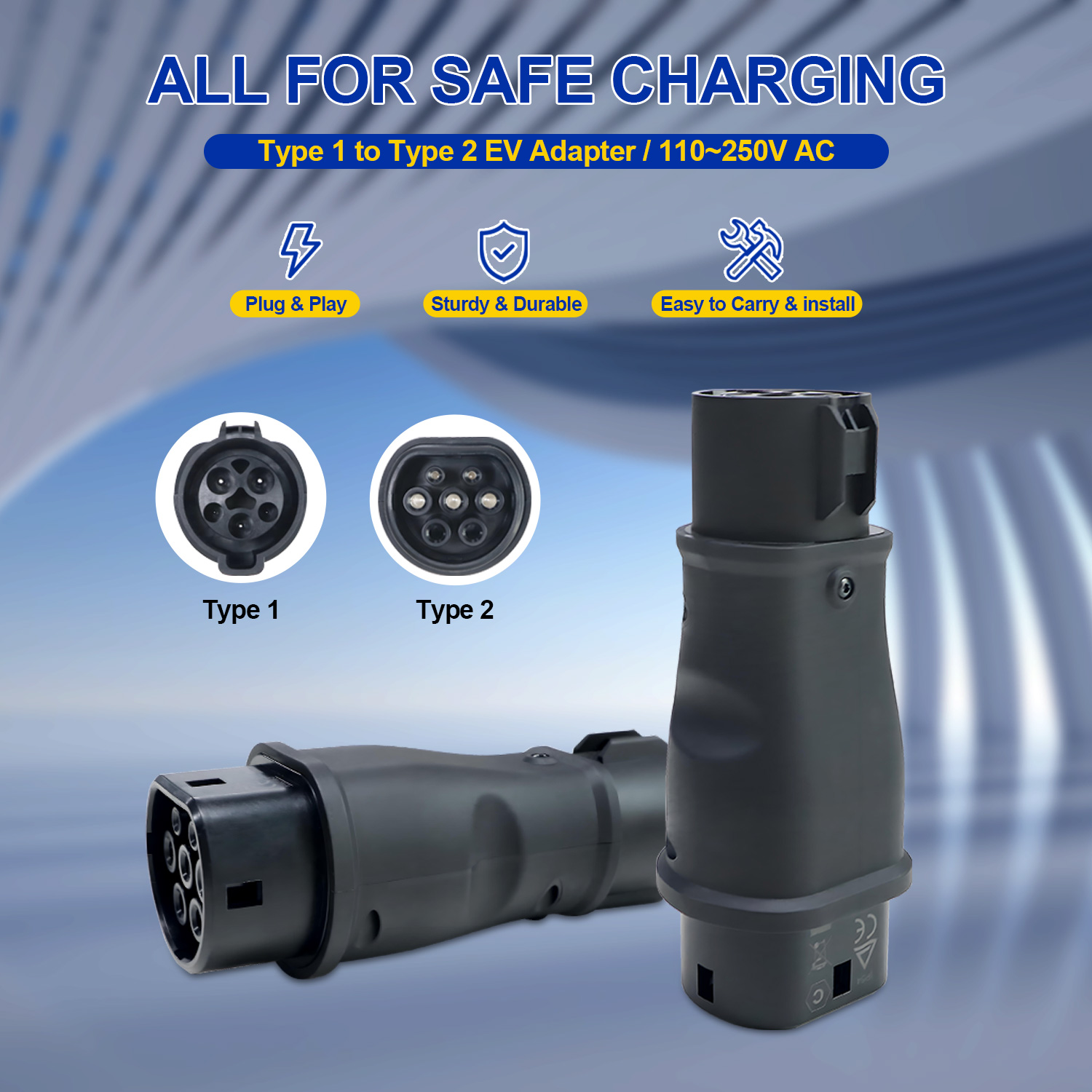 Kolanky 7.2KW 32A 1P Адаптер д – обзор и цена Ev Charging Cable Type 2 32A