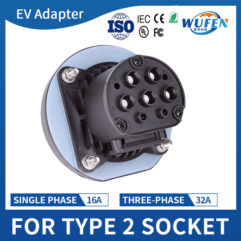 WUFEN Тип 2 Гнездовой разъем Р – обзор и цена Ev Charging Socket Type 2 22Kw
