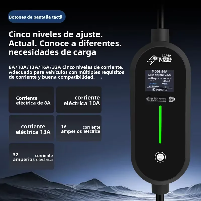 Портативное зарядное устройств – обзор и цена Portable Ev Charger 16A Adjustable