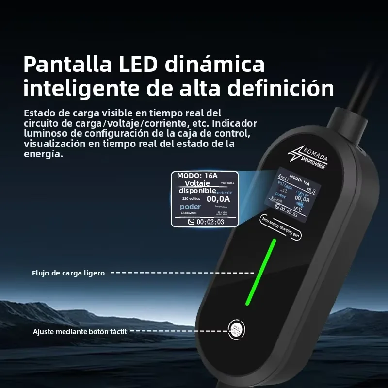 Портативное зарядное устройств – обзор и цена Portable Ev Charger 16A Adjustable