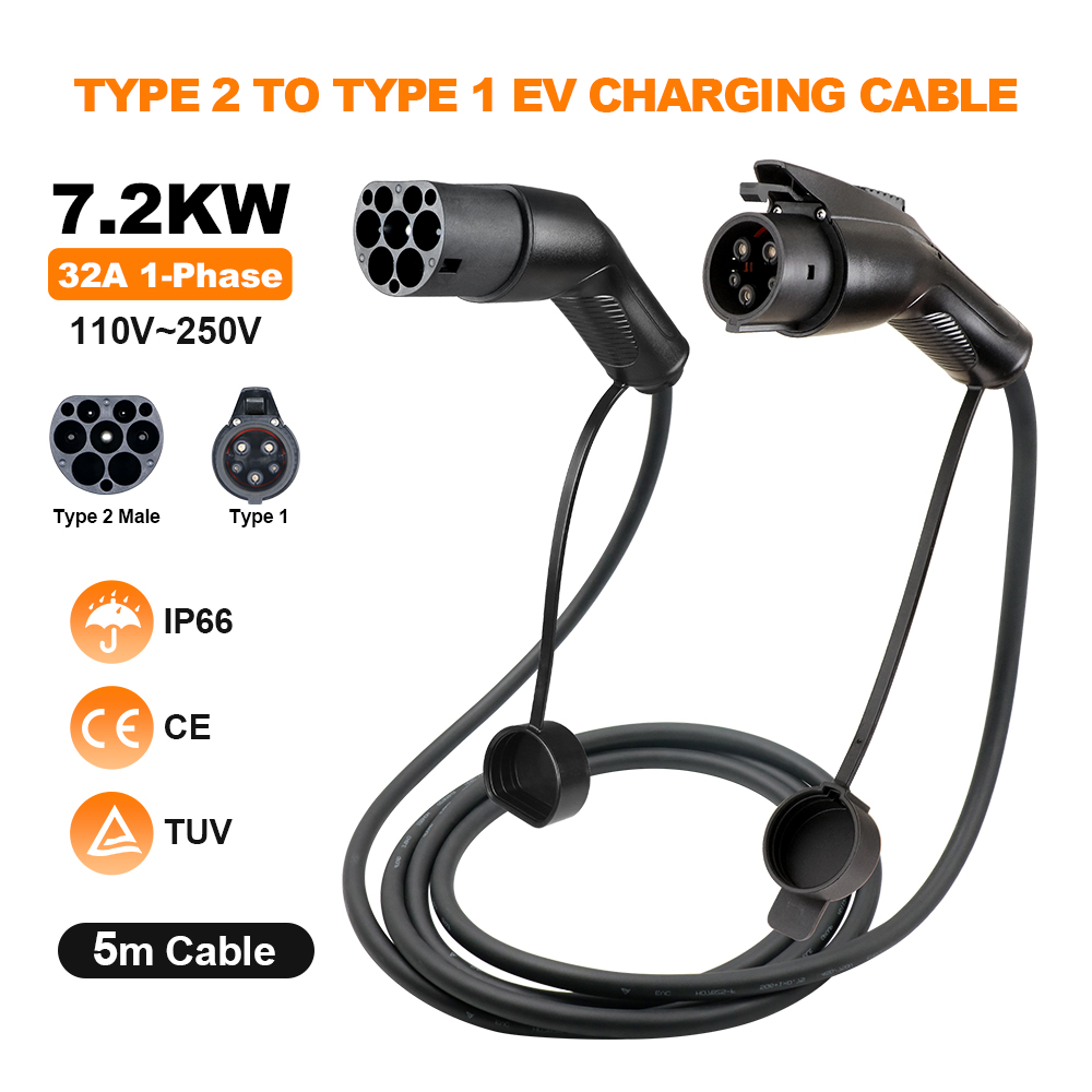 Кабель для зарядки электромоби – обзор и цена Ev Charging Cable 5M 22Kw
