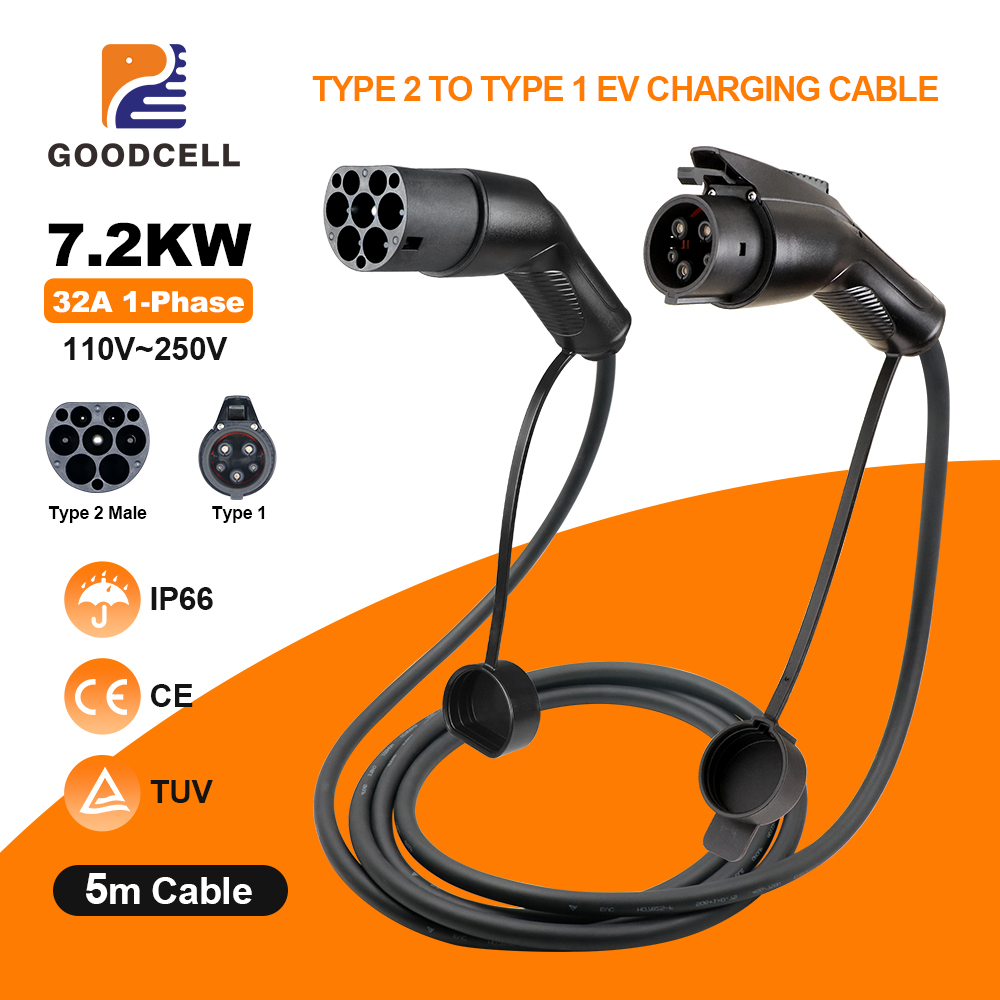 Кабель для зарядки электромоби – обзор и цена Ev Charging Cable 5M 22Kw
