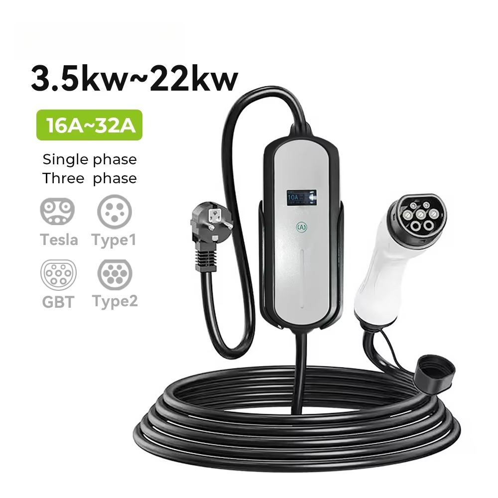 7 кВт однофазное портативное з – обзор и цена Ev Charger 7Kw Single Phase
