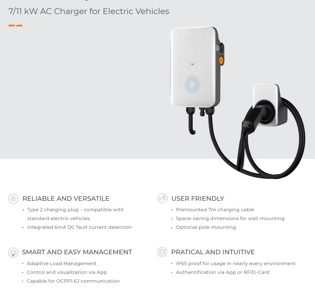 Китайская зарядная станция для – обзор и цена Ev Charger 7Kw Single Phase