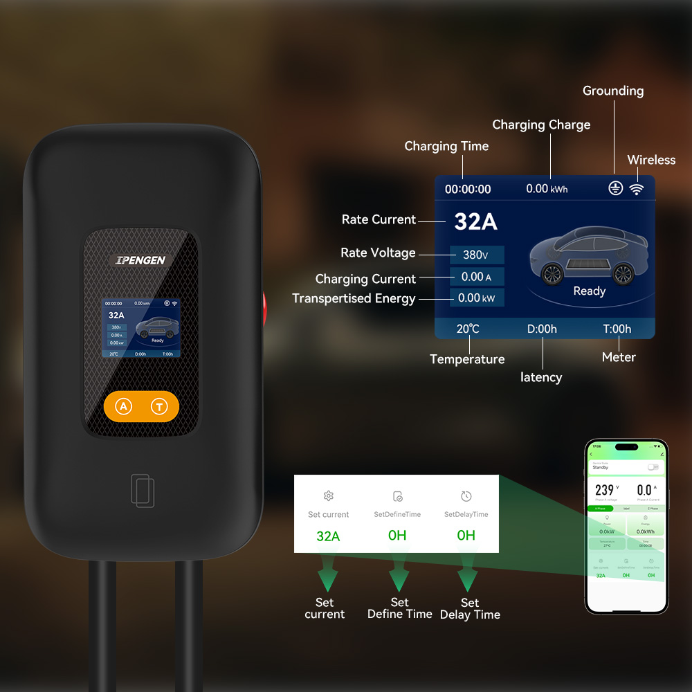 Зарядная станция для электромо – обзор и цена Ev Charger 22Kw Wallbox Type 2